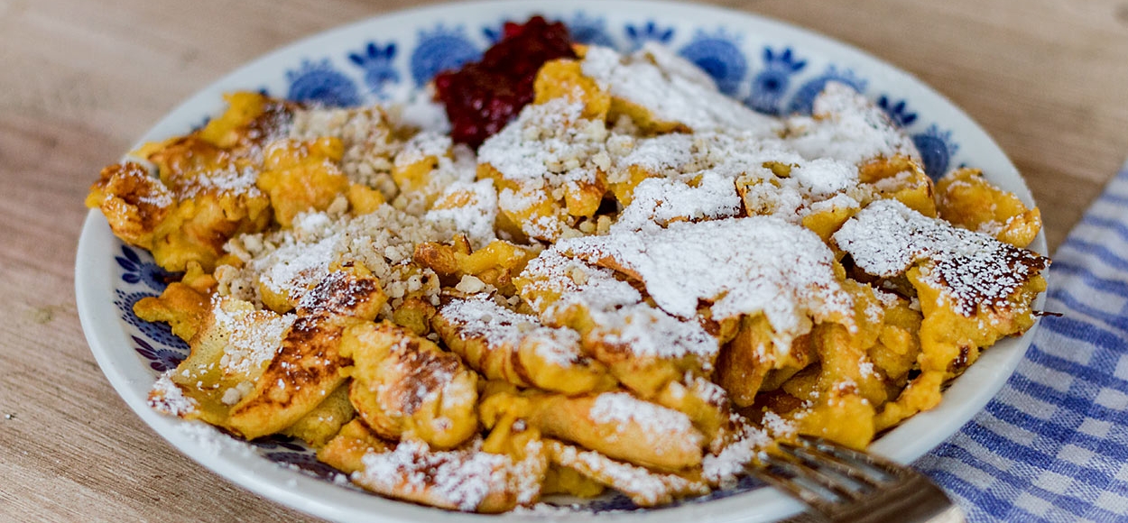 Typischer Kaiserschmarrn beim Fest Lana